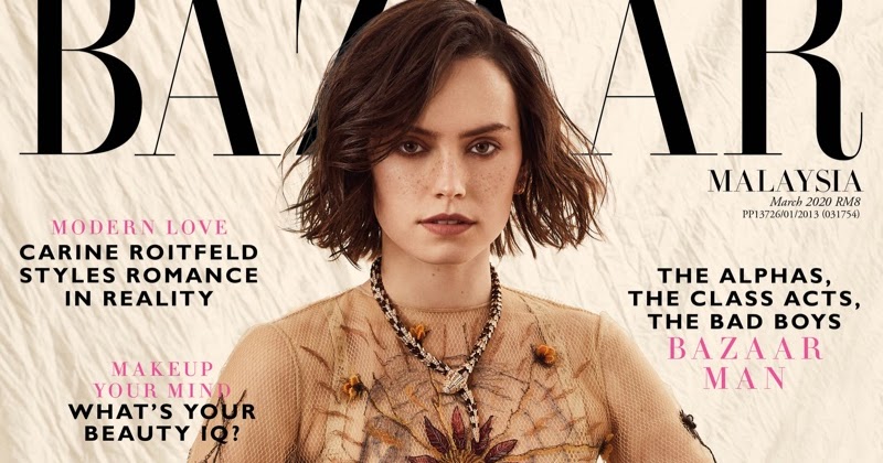 Daisy Ridley poses Harper’s Bazaar Malaysia March 2020