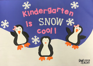 Penguin Craft and Bulletin Board Display