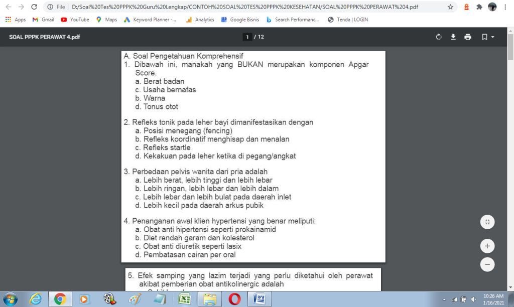 Contoh Soal Tes Pppk Tenaga Perawat Dan Jawabannya Antapedia Com Contoh Soal Tes Pppk Tenaga Perawat Dan Jawabannya Antapedia Com