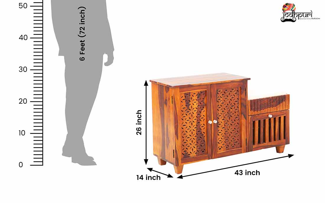 Sheesham Wood Shoe Rack in Bangalore Sheesham Wood Furniture