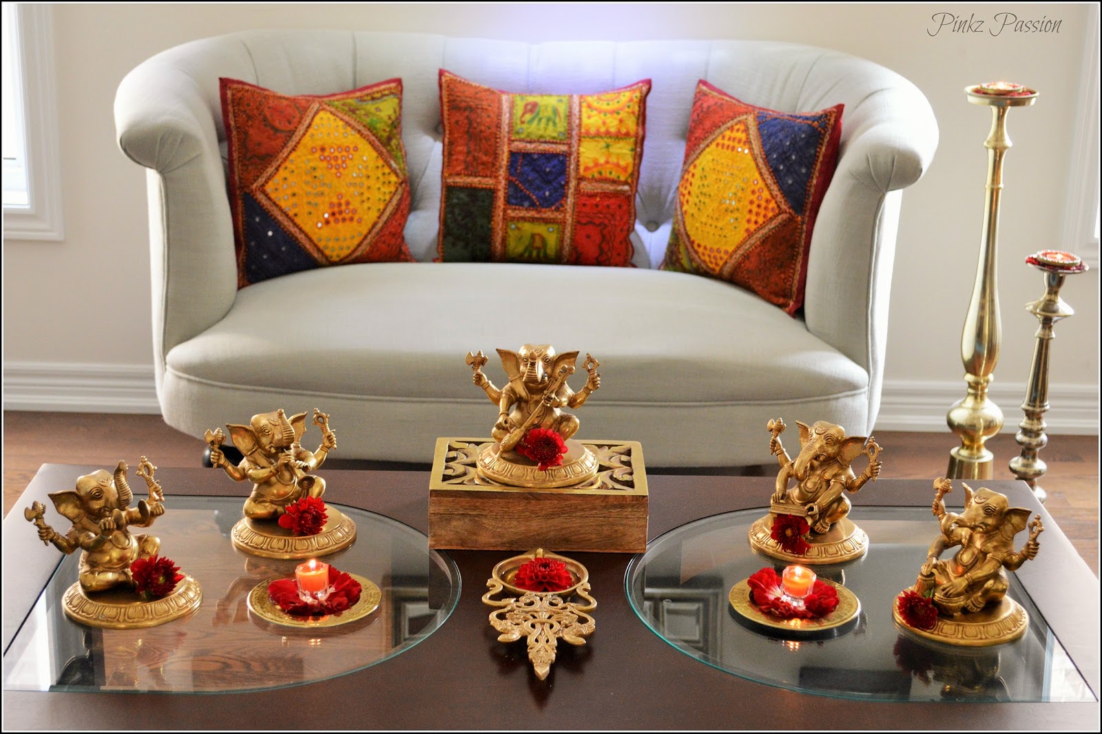 Pinkz Passion Diwali Home Tour ( Living & Family Rooms)