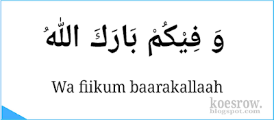 Jawaban Barakallah Fii Umrik Serta Artinya - Koesrow