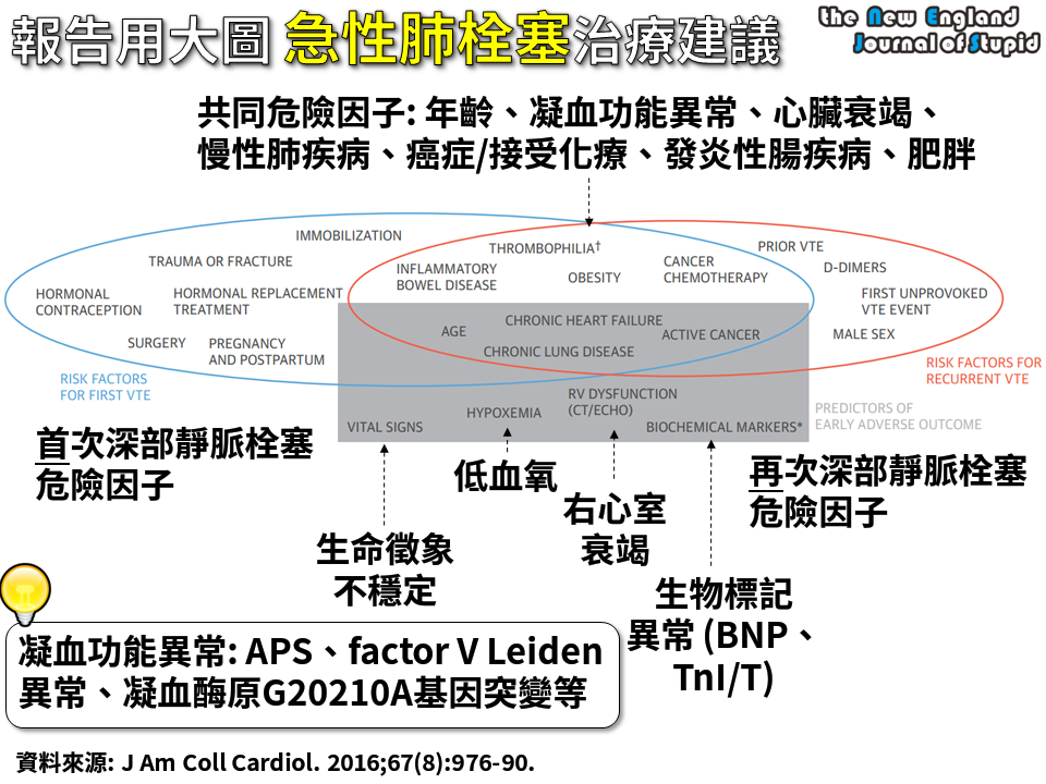 重症醫學 最新版急性肺栓塞治療建議 Nejs