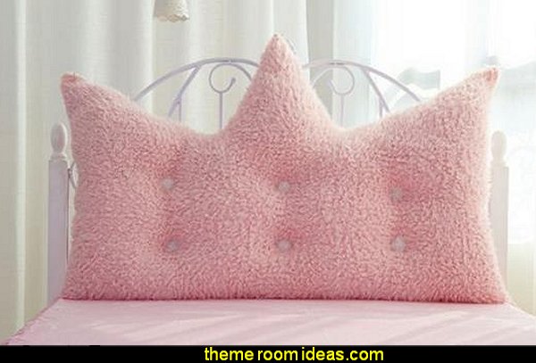 Princess Style Pink Velvet Decoration Backrest Cushion
