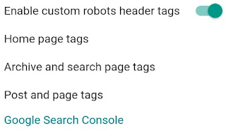 Blogger/blog Custom Robots Header Tags & Set Up in Settings Blogger/blog Custom Robots Header Tags Set up करें - Blog Website Custom Robots Header Tags Set Kaise Kare