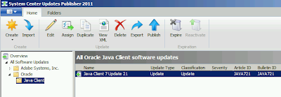 Java Client Updates Deployment using WSUS/SCCM/SCUP from an MSI File 11