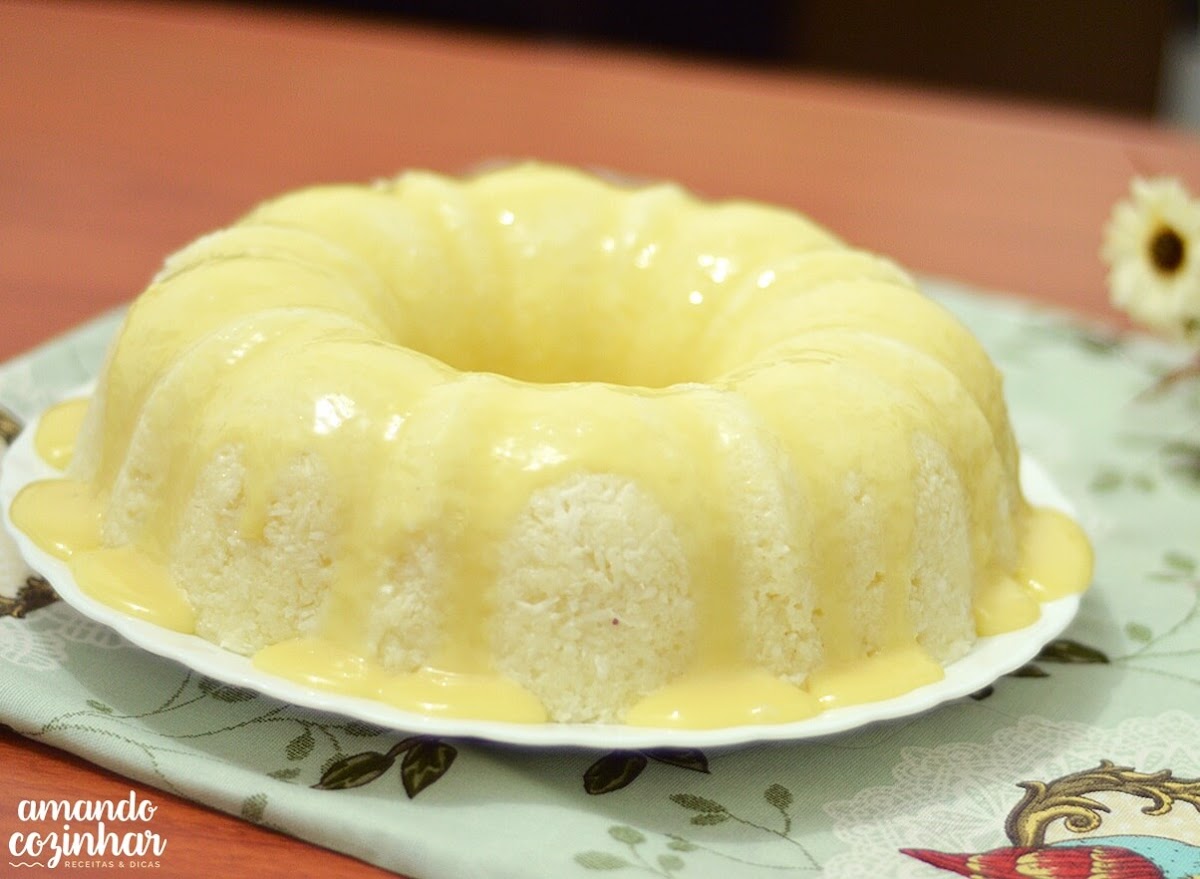 Bolo de tapioca sem forno - Cuscuz de tapioca