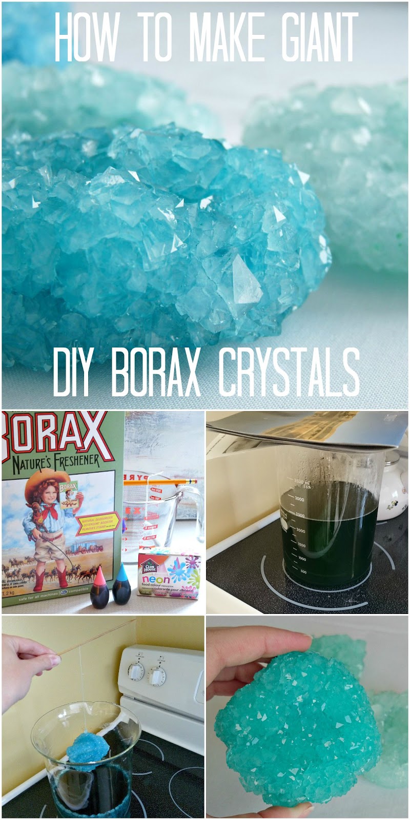 How to make giant borax crystals