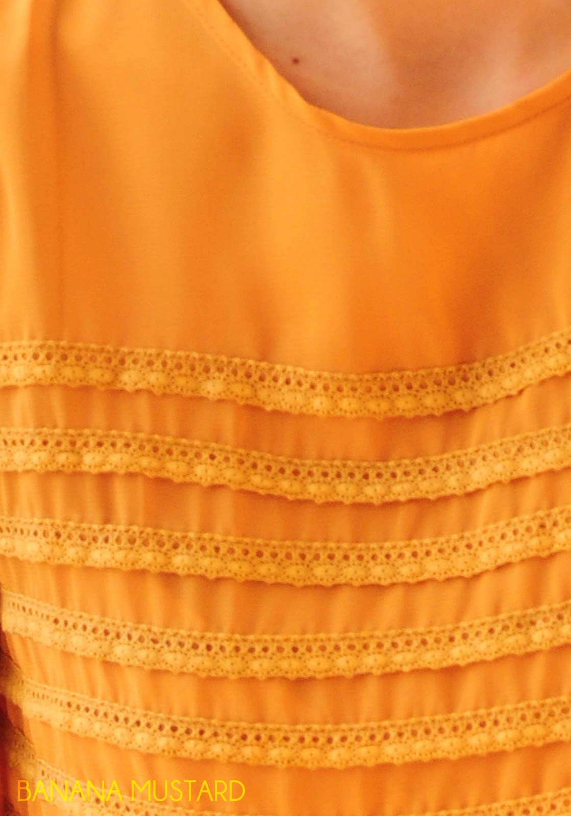 Mustard Pleat Neck Wrap Occasion Blouse - S
