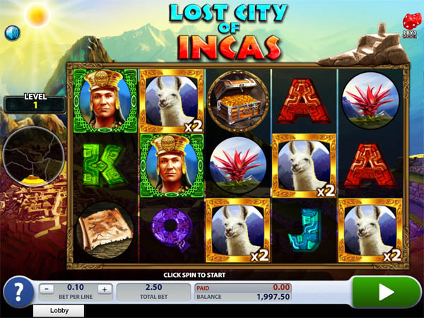 Slot Demo 2by2 Gaming Lost City of the Incas