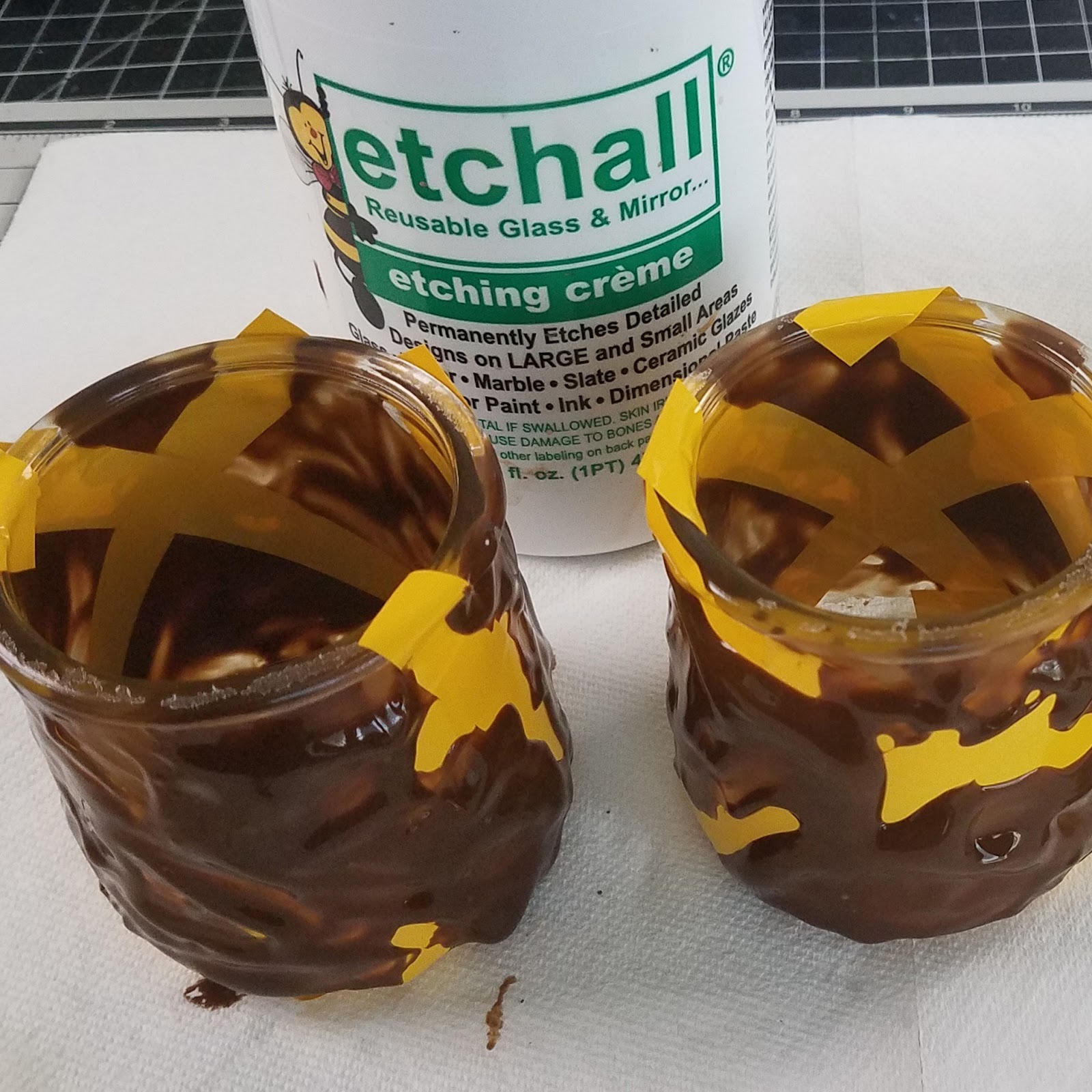 Erin Reed Makes DIY Upcycled Stained Glass Containers from Oui Yogurt Jars