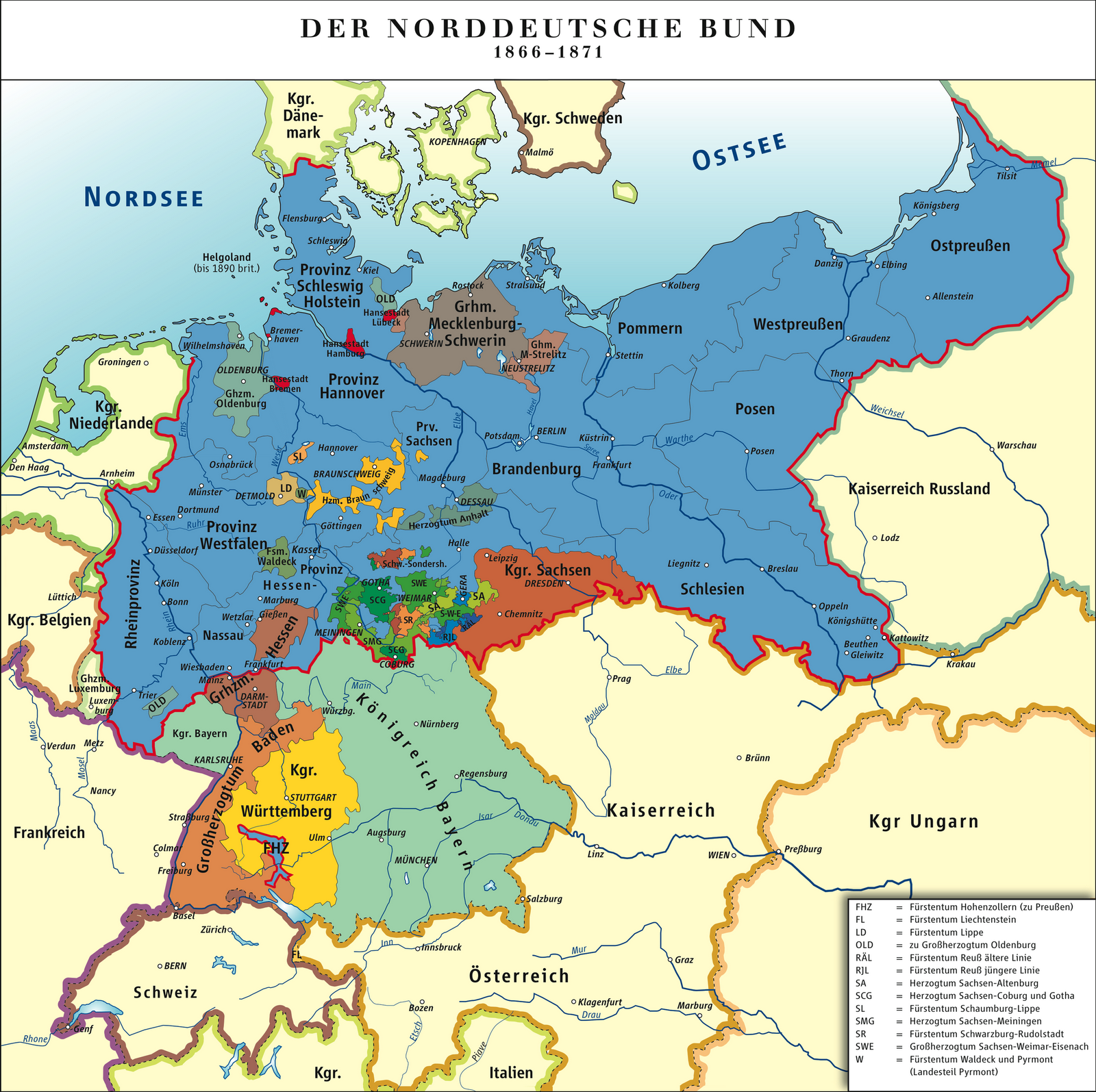 Germany: North German Confederation 1866-71