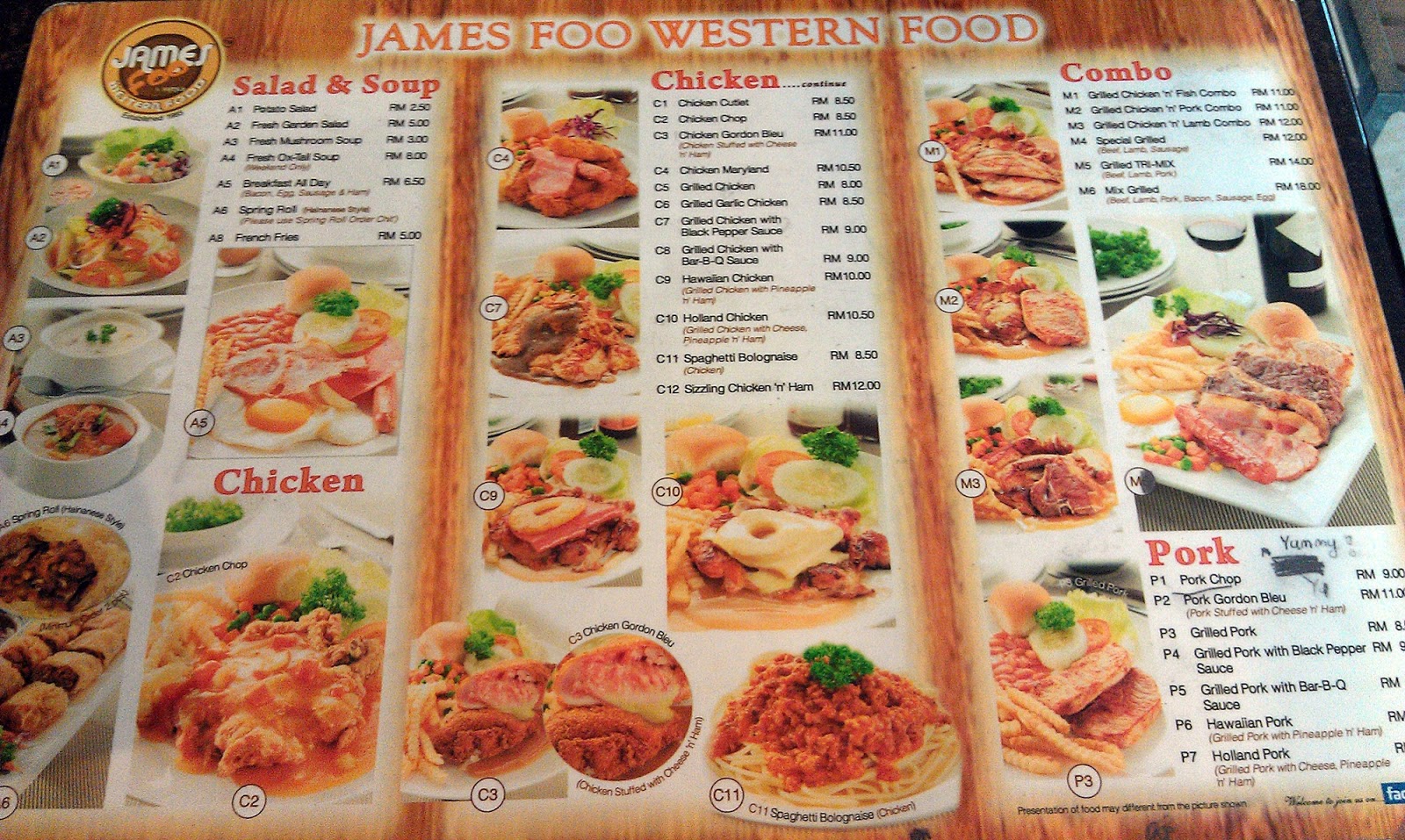 Jen : Penang inexpensive Western Food - James Foo & family Western Food