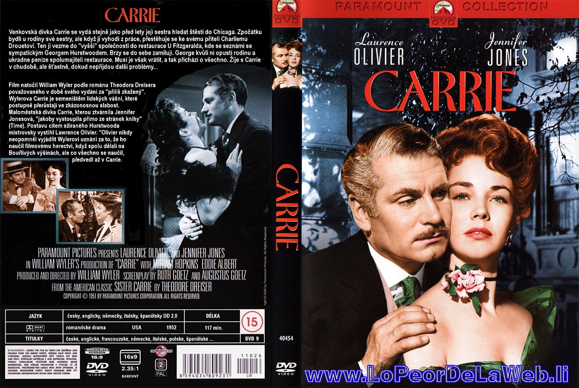 Carrie (1952 - Laurence Olivier - Jennifer Jones)