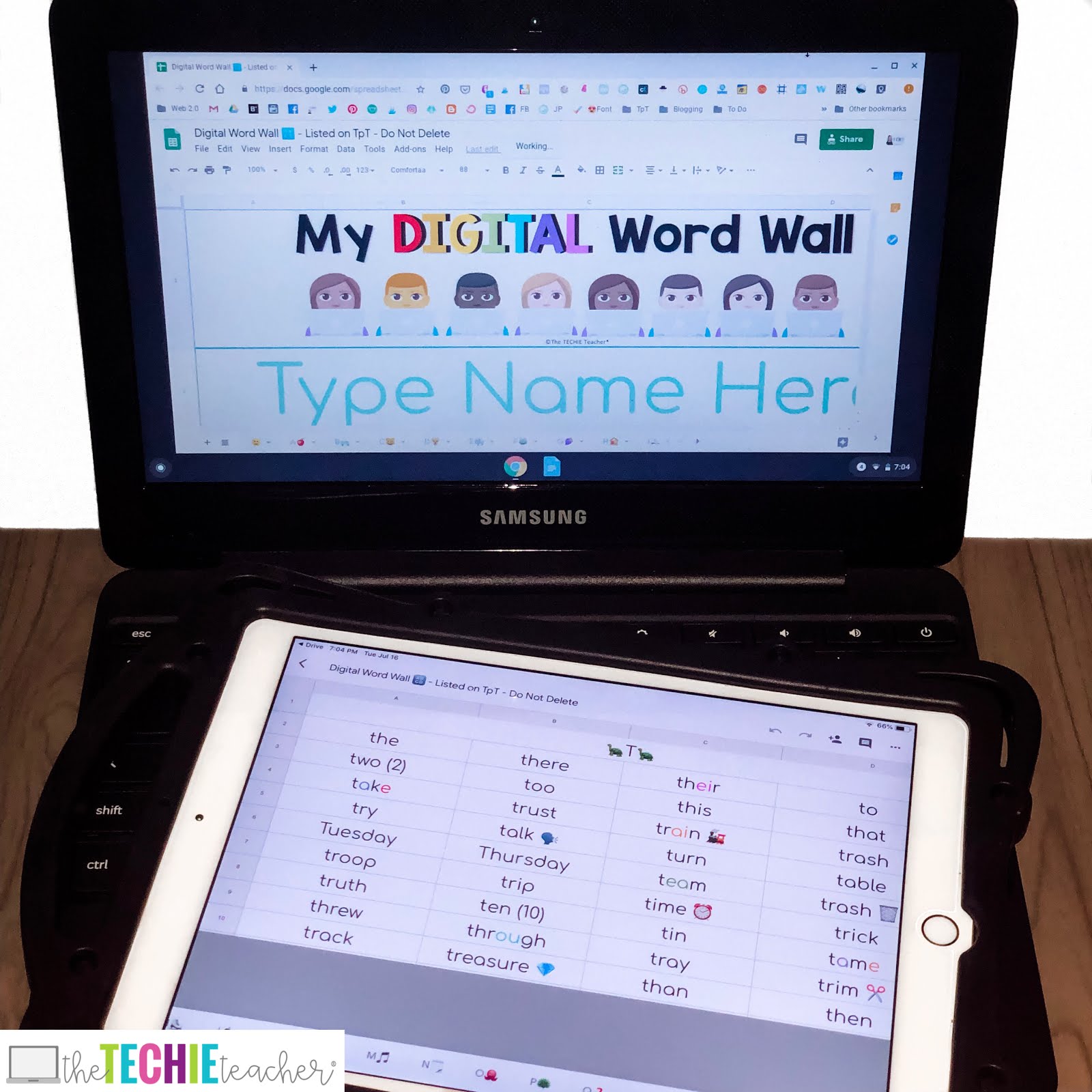 Digital Personal Word Wall for Google Slides by Miss M's Reading Resources  [Video]