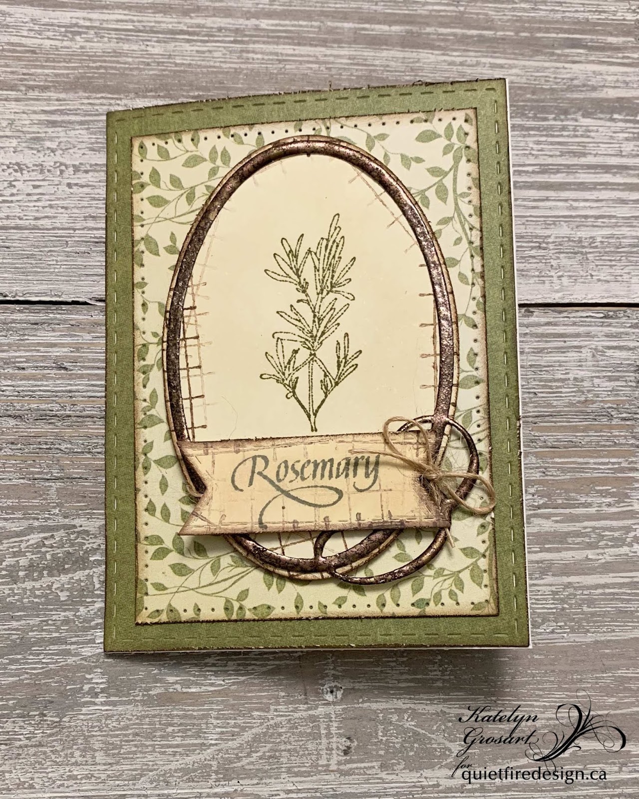 A Creative Journey Rosemary Notecard