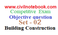 Building Construction MCQ