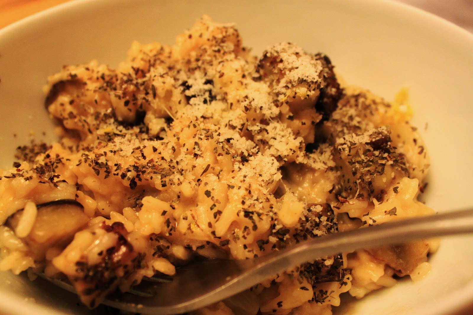 . Plenty Lemon and aubergine risotto