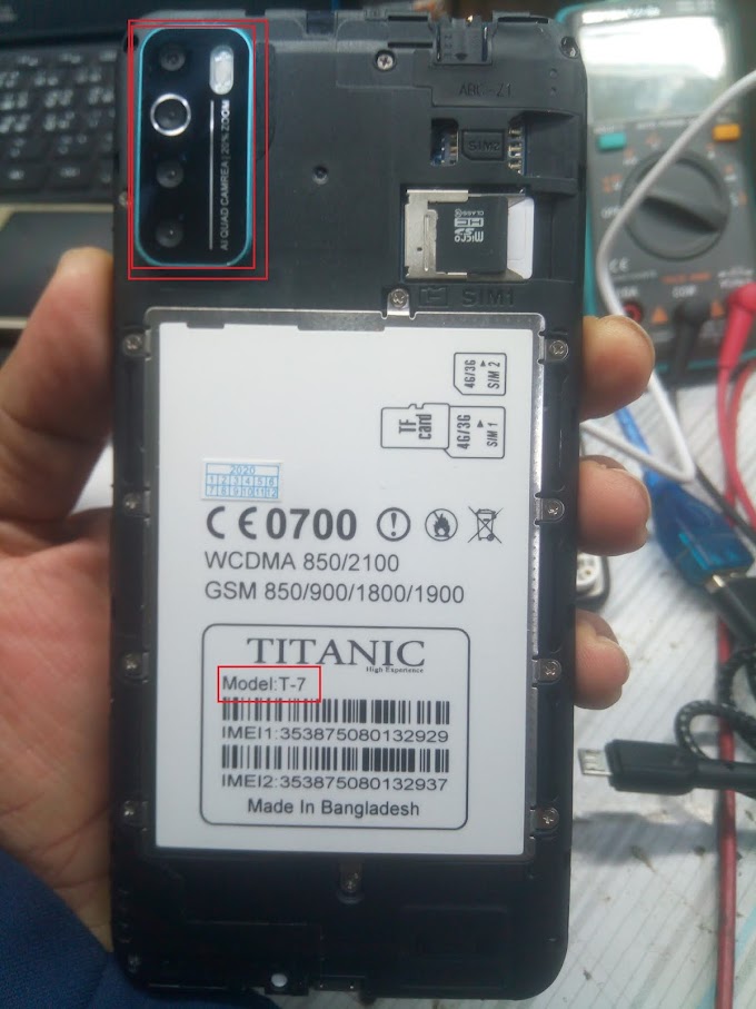 TITANIC T7 FLASH FILE MT6580 10.0 Hang Logo & Dead Recovery LCD FIX 100 OK TESTED BY