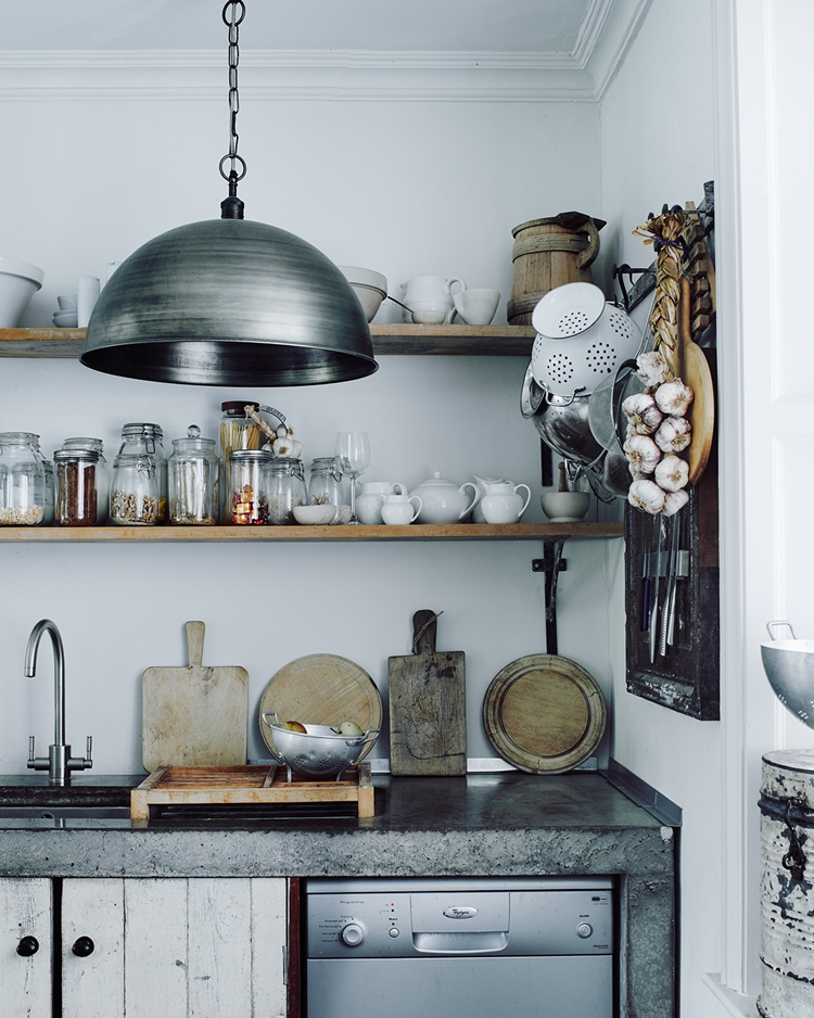 Kitchen shelves