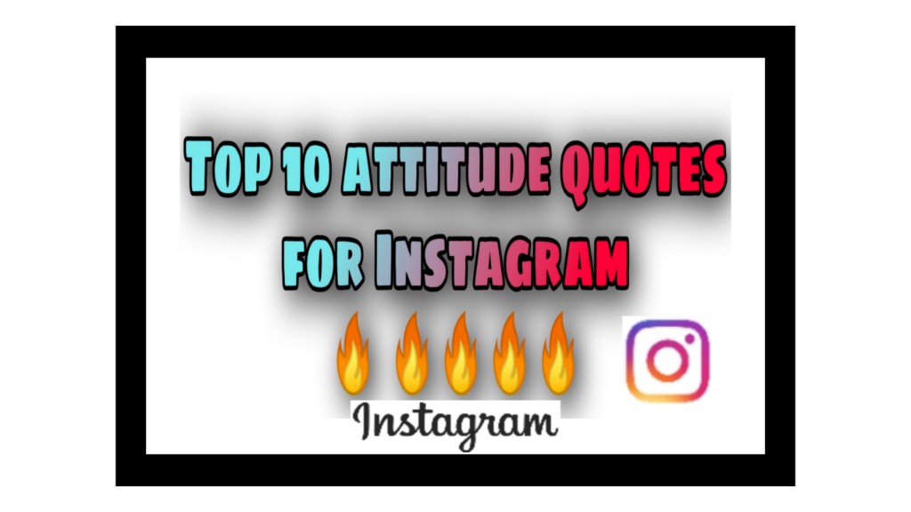 Top 10 attitude quotes for Instagram 🔥🔥 Little Vaibhav
