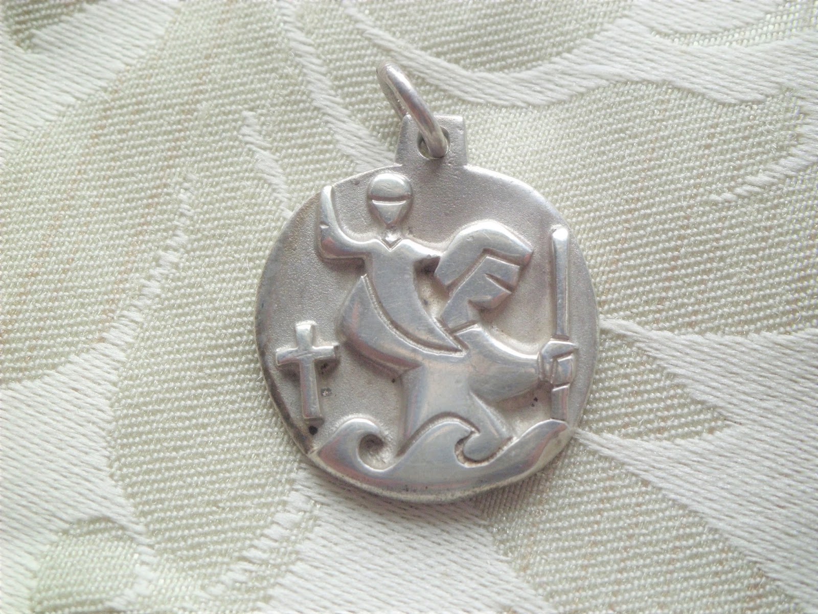 Vintage Religious Medals Sterling Silver James AVERY St Christopher