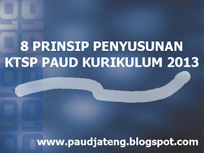 8 Prinsip Penyusunan KTSP PAUD Kurikulum 2013 – K13 PAUD