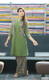 Simple Cotton Solid Kurti Sets