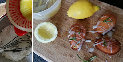 Zubereitung Zitronen-Rosmarin-Madeleines Zubereitung Zitronen-Rosmarin-Madeleines