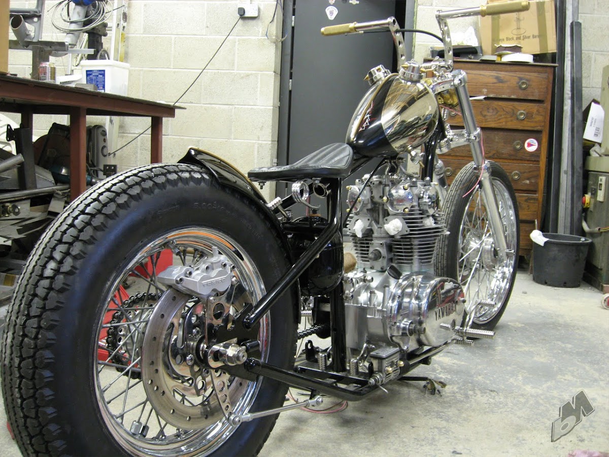 yamahauler xs650 bobber almost completed | bobbed to the bone