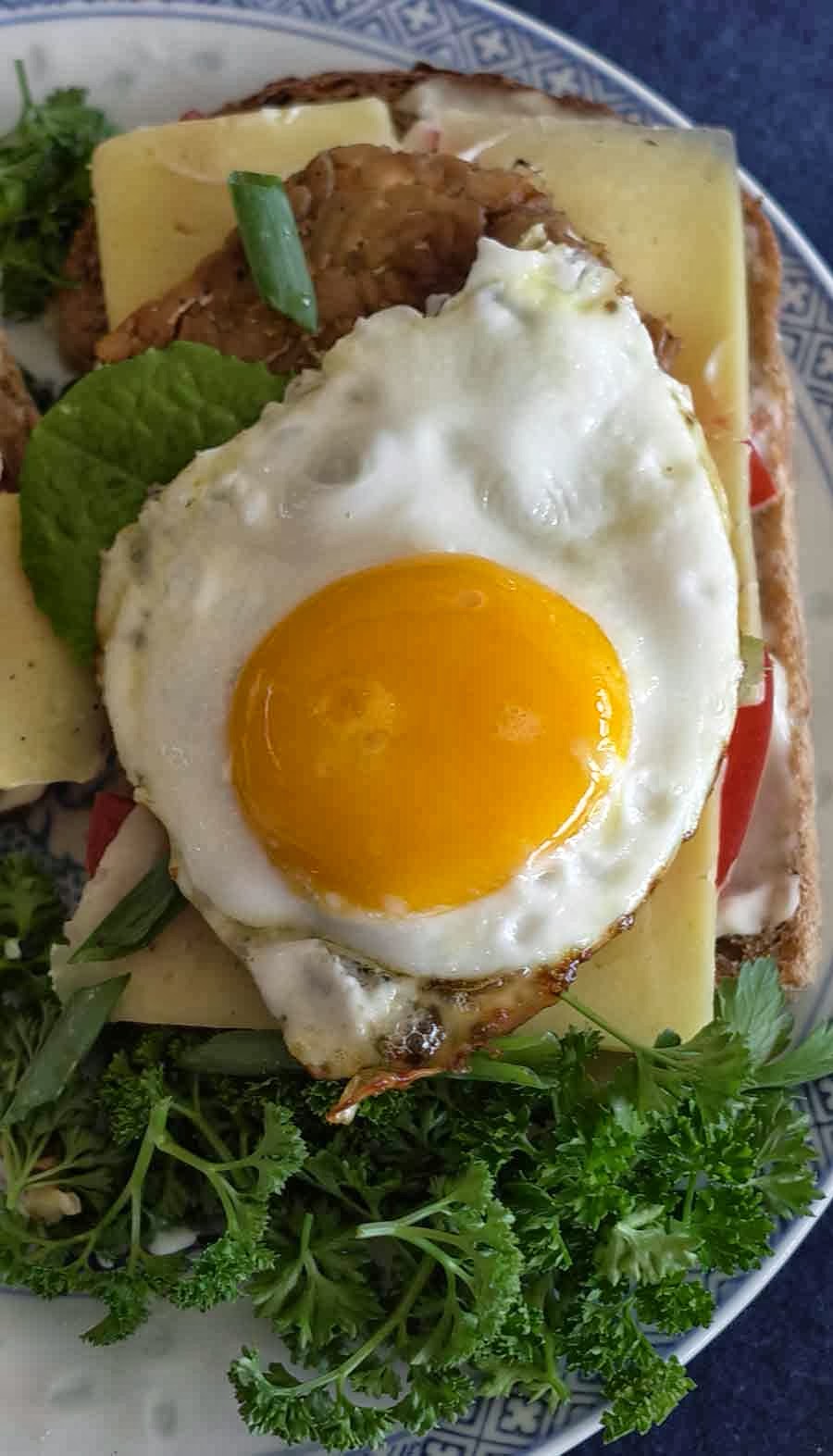 edible culture Tempeh and Egg Sandwich
