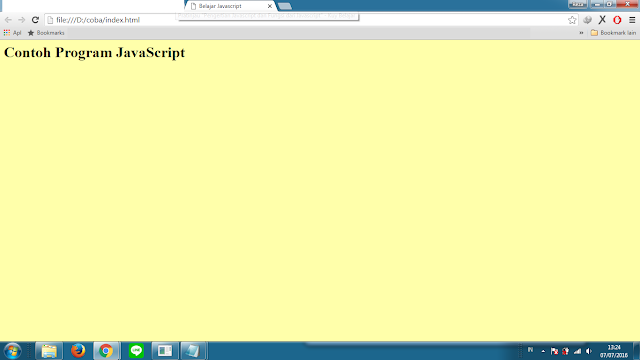 Pengertian Javascript dan Fungsi dari Javascript