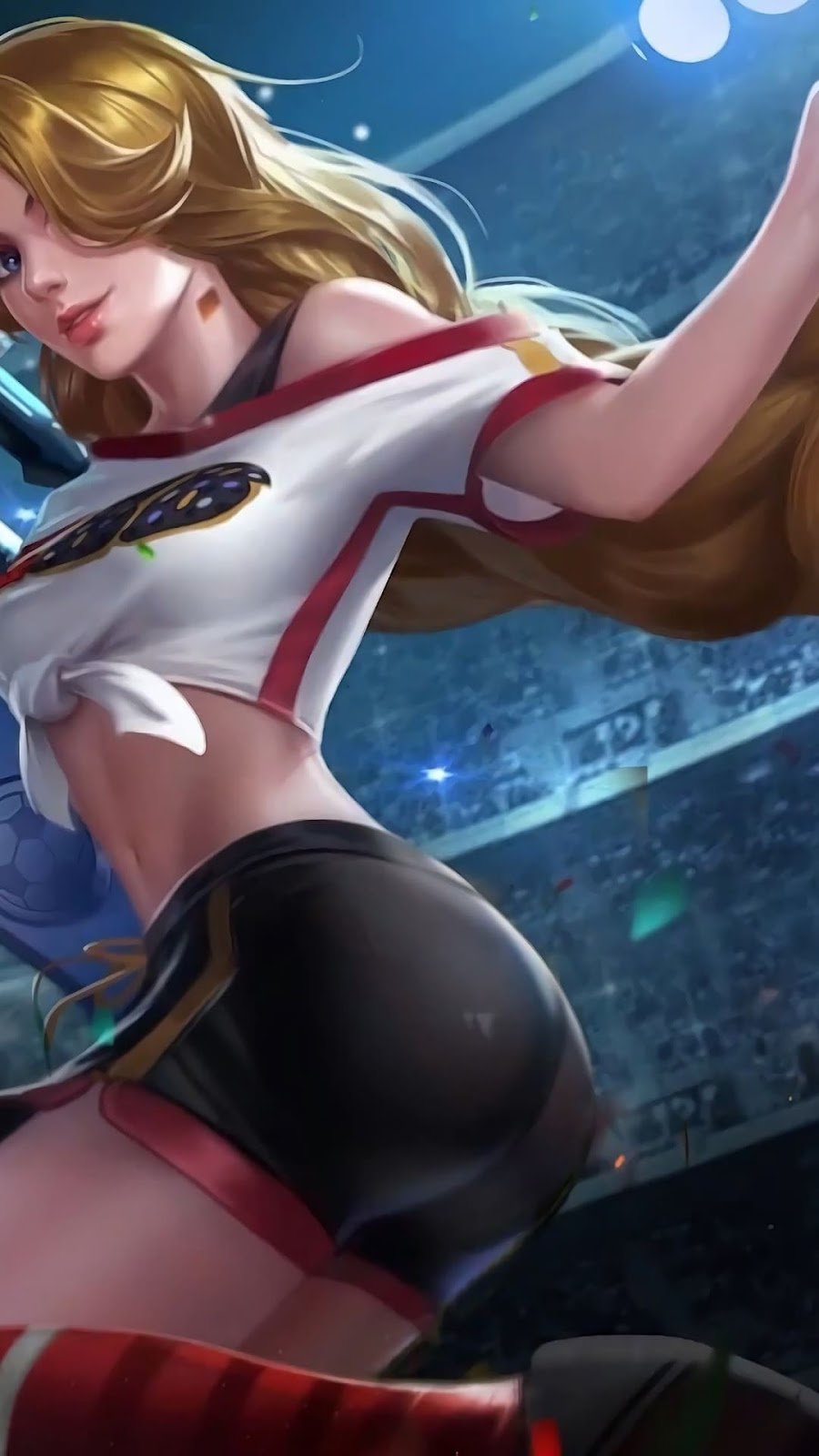 Wallpaper Lesley Cheergun Gunner Skin Mobile Legends HD for Android and iOS