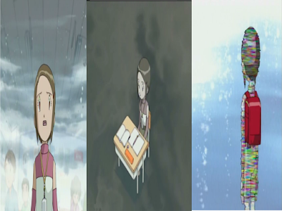 Comparación de Hikari de Digimon 02 con Lain de serial experiment Lain, creado por administrando tu hobby