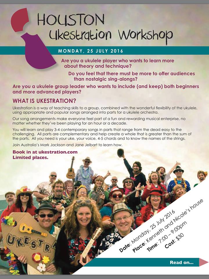 Houkulele Houston's Ukulele Club Houston Ukestration Monday