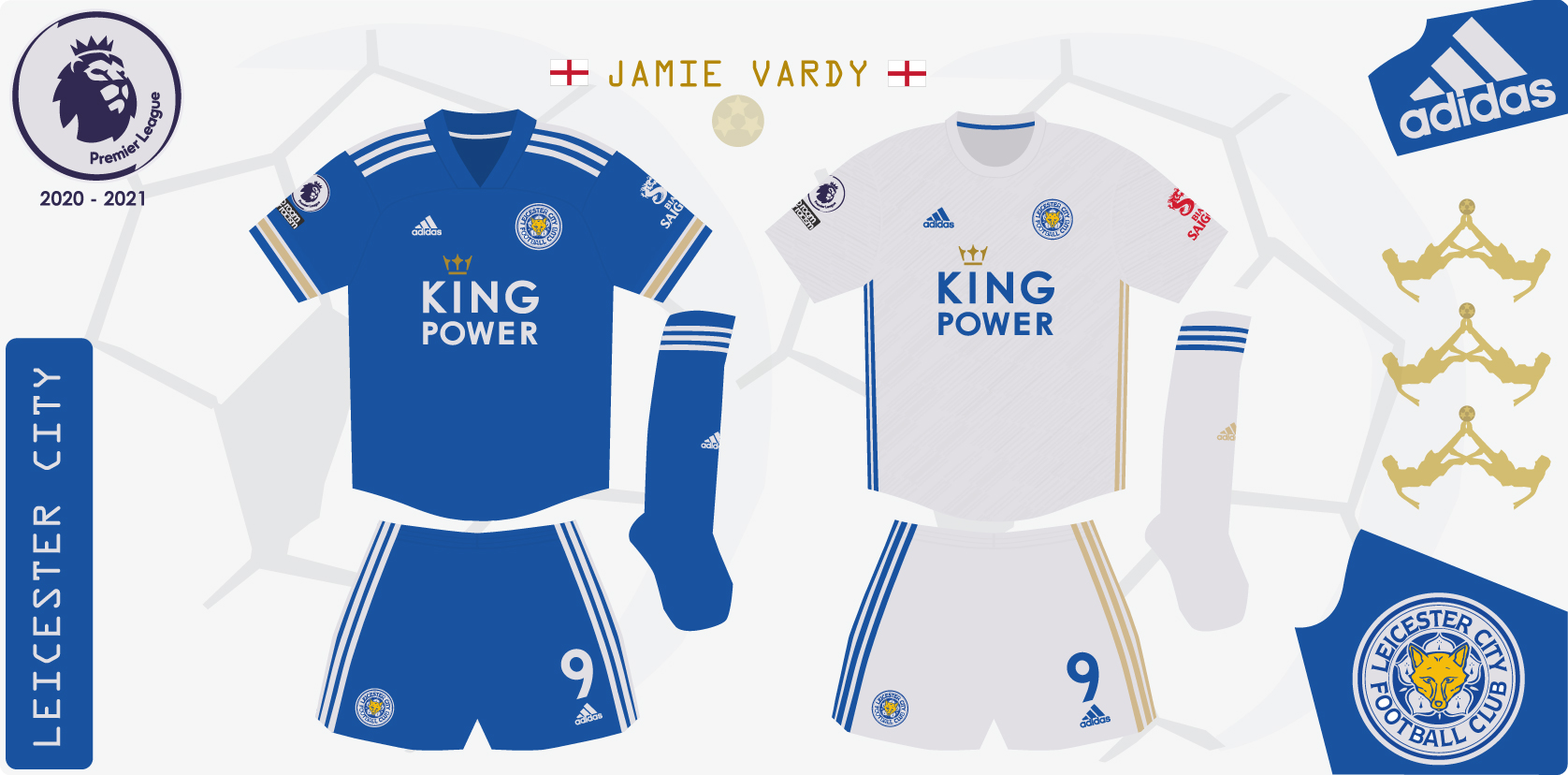 King Power Leicester Maillot 2021 512x512 Kits Leicester City 2020