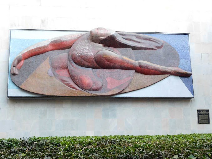 Escultura Velocidad de Alfaro Siquieros  en el Museo Memoria y Tolerancia