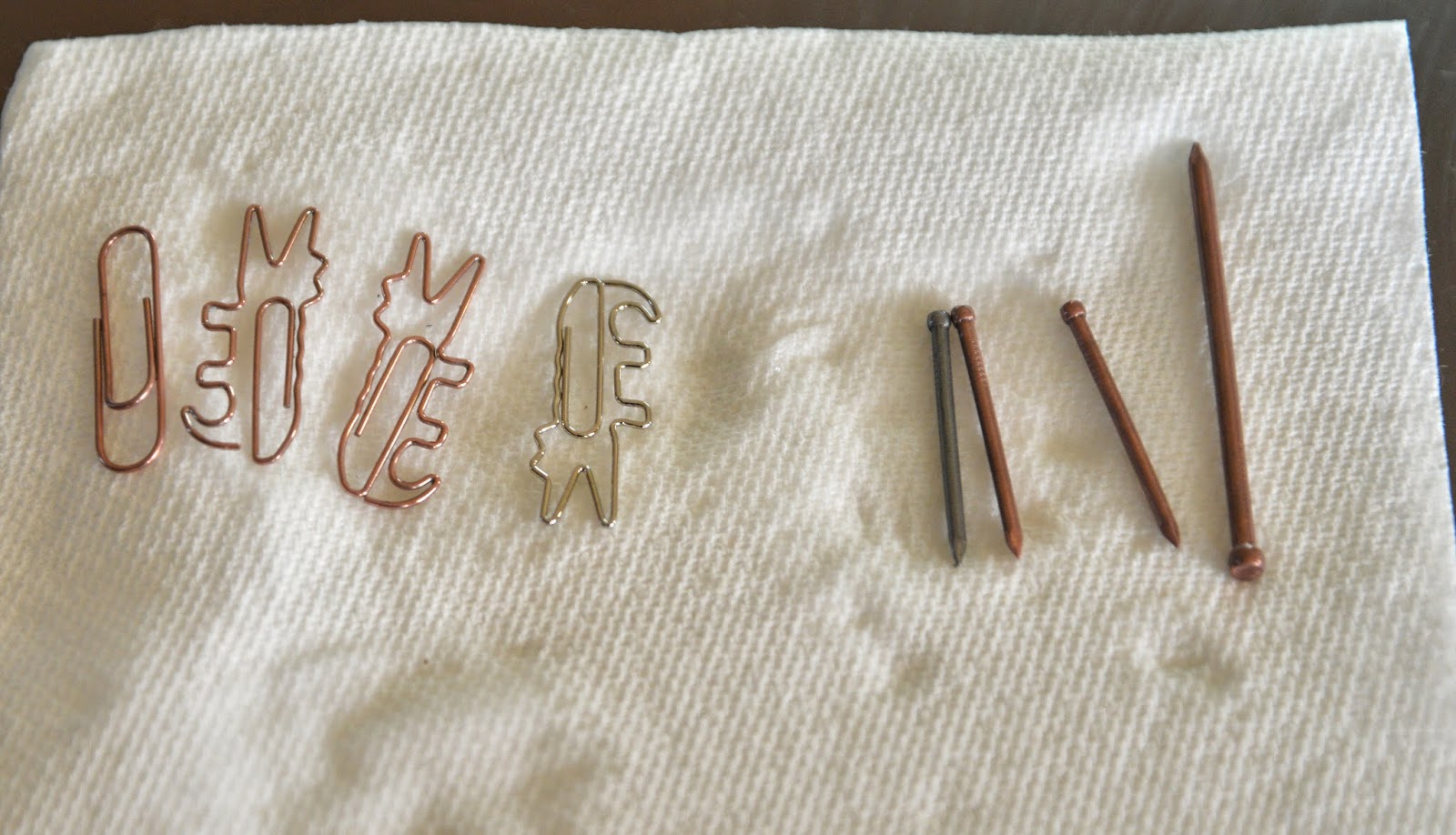 A school of fish Electroplating Copperplating Nails and Cleaning Pennies