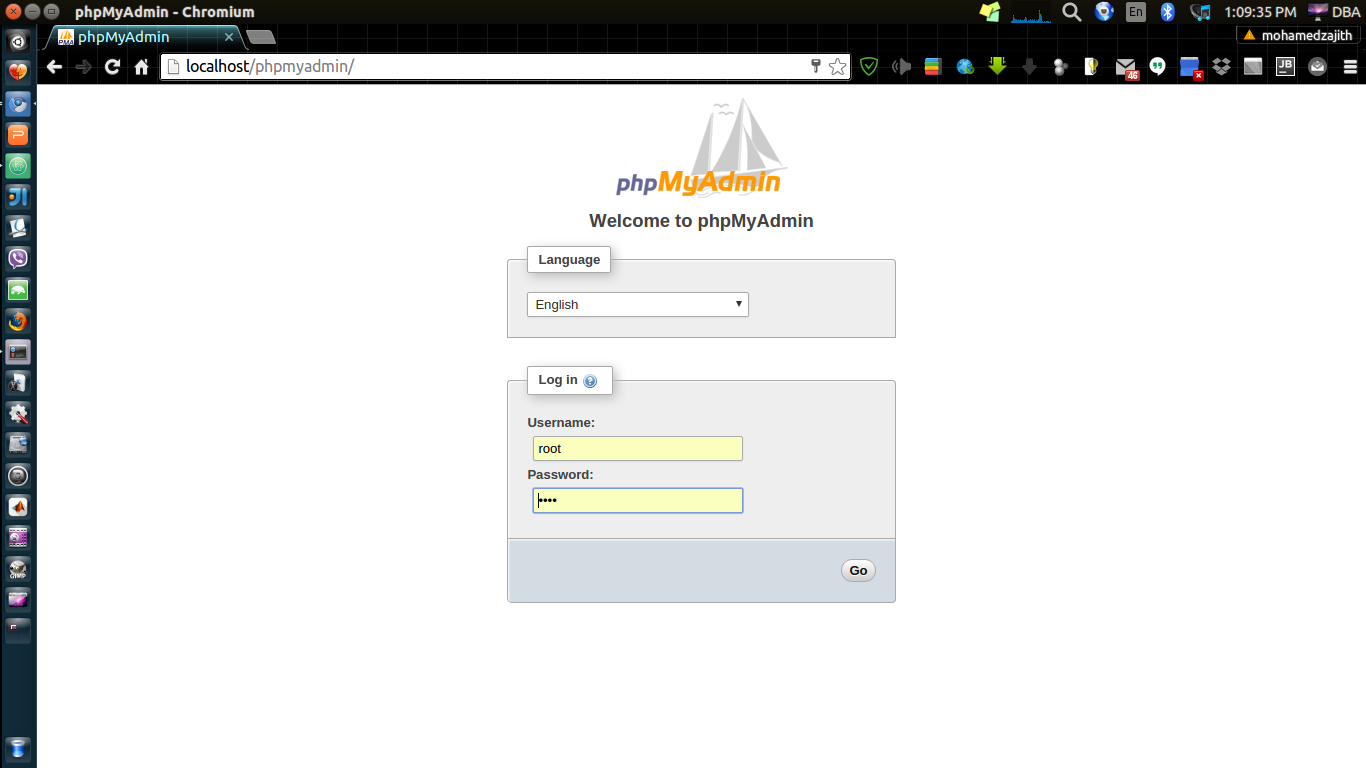 ubuntu install phpmyadmin apache
