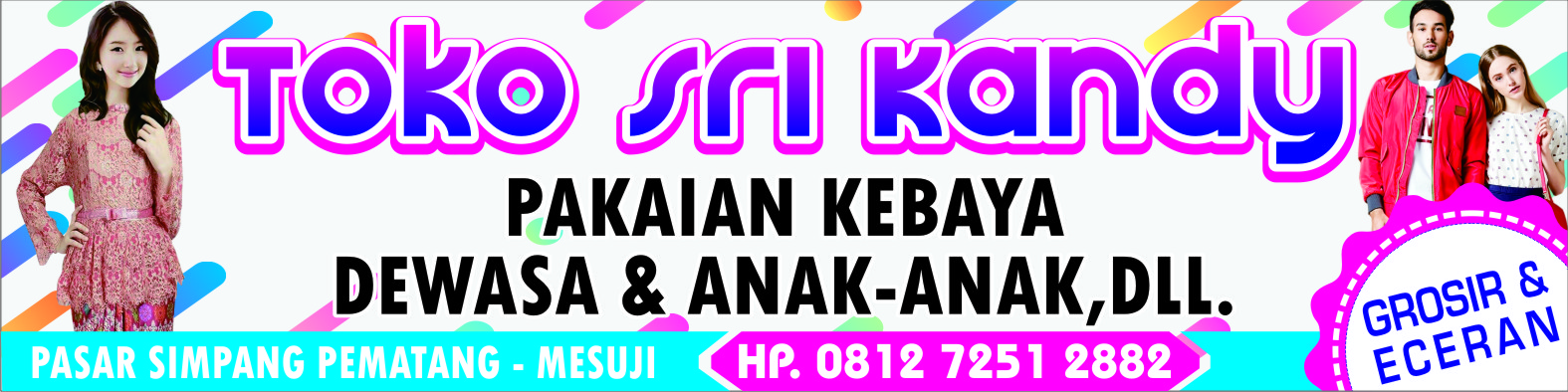 FREE Download Banner Toko Baju cdr Design_Spanduk