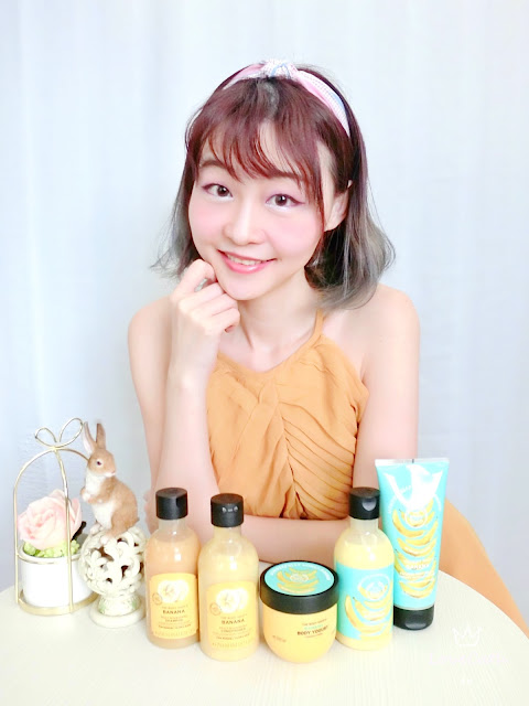 MyHairDontCare, CommunityTradePlastic, TheBodyShopHK, Shampoo, bodylotion, banana, lovecath, catherine, bodycare, haircare, 夏沫, 