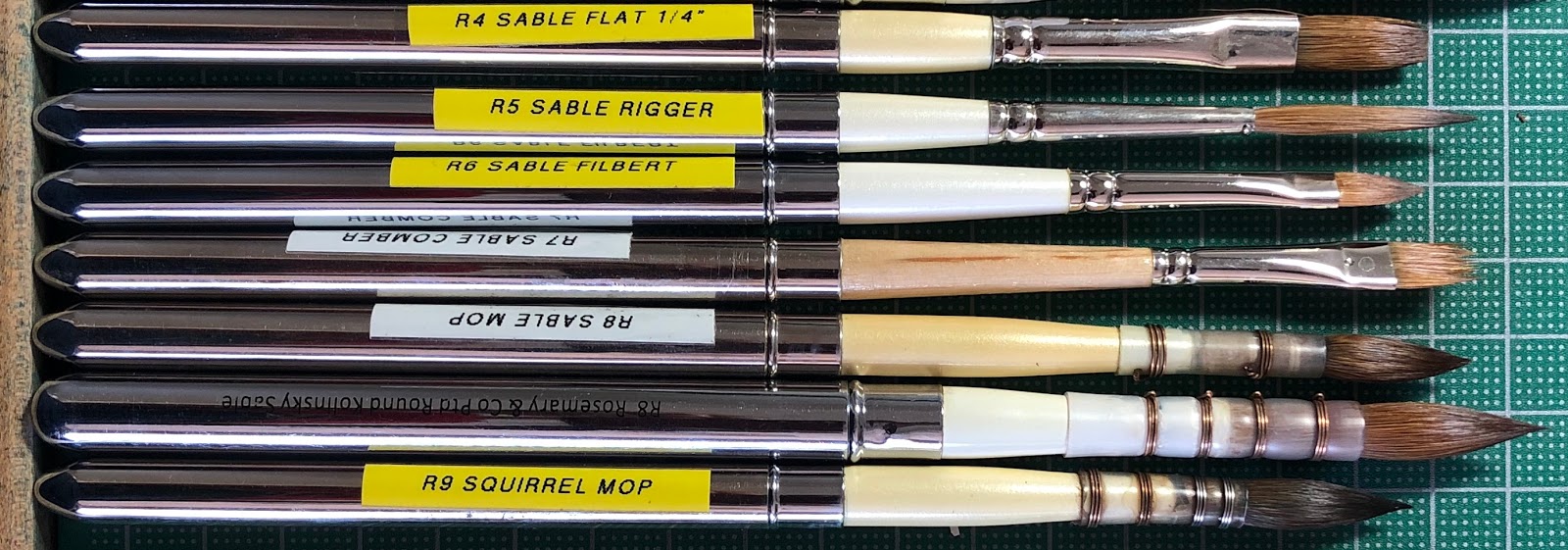 Jane Blundell Artist Rosemary & Co Travel Brushes (full range) updated