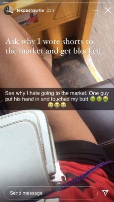 Nigerian lady harassed in the market for wearing shorts(Watch Video)