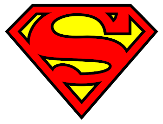 Lotipo de Superman - Muestra una ESE inscrita en un polígono pentaonal en forma de diamante
