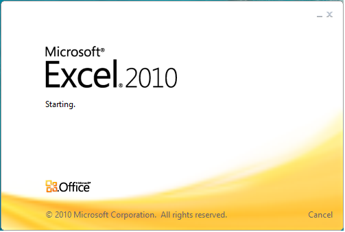 How to start of Word, Excel and Power point - 2010