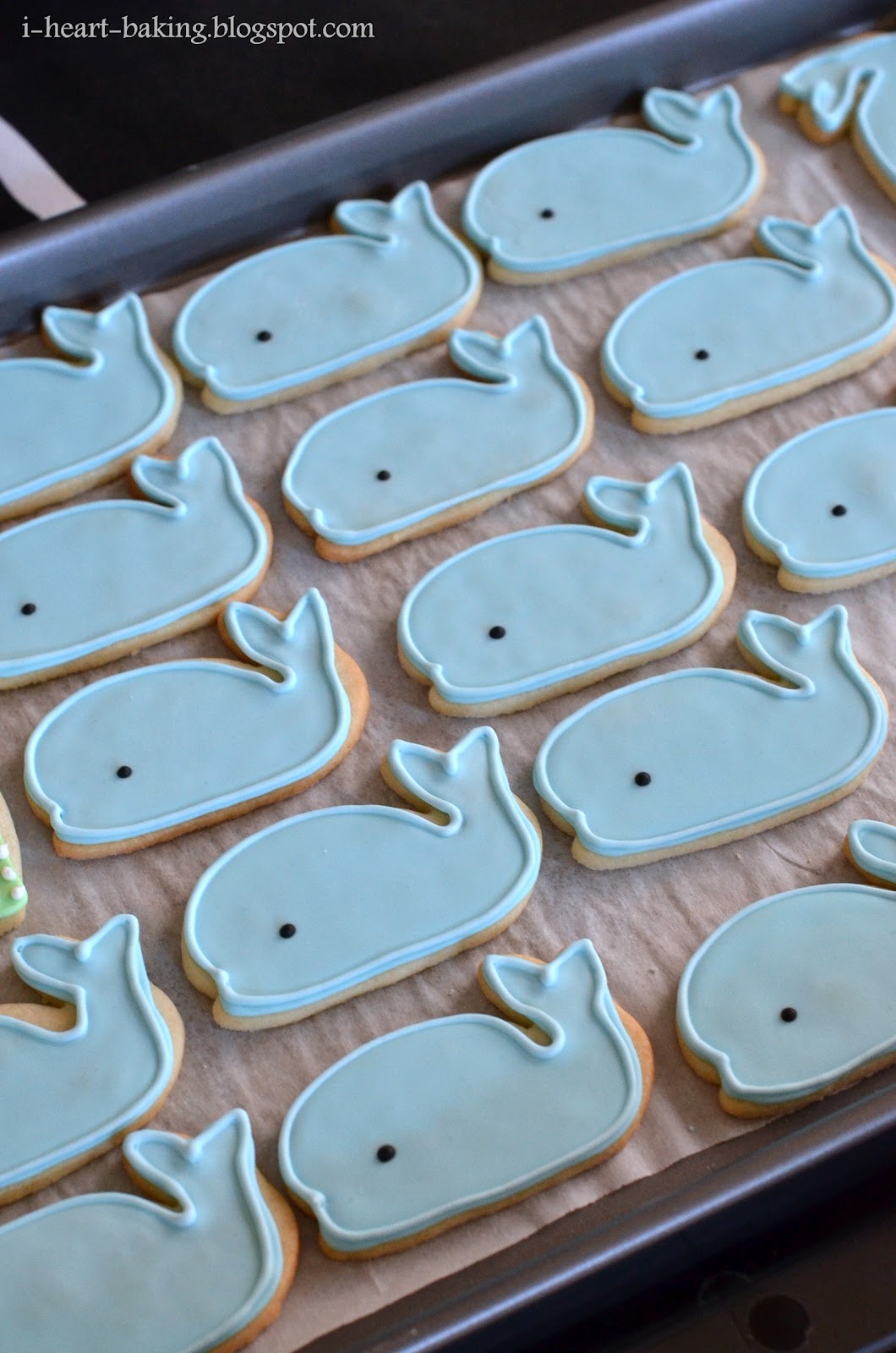 i heart baking! whale cookies