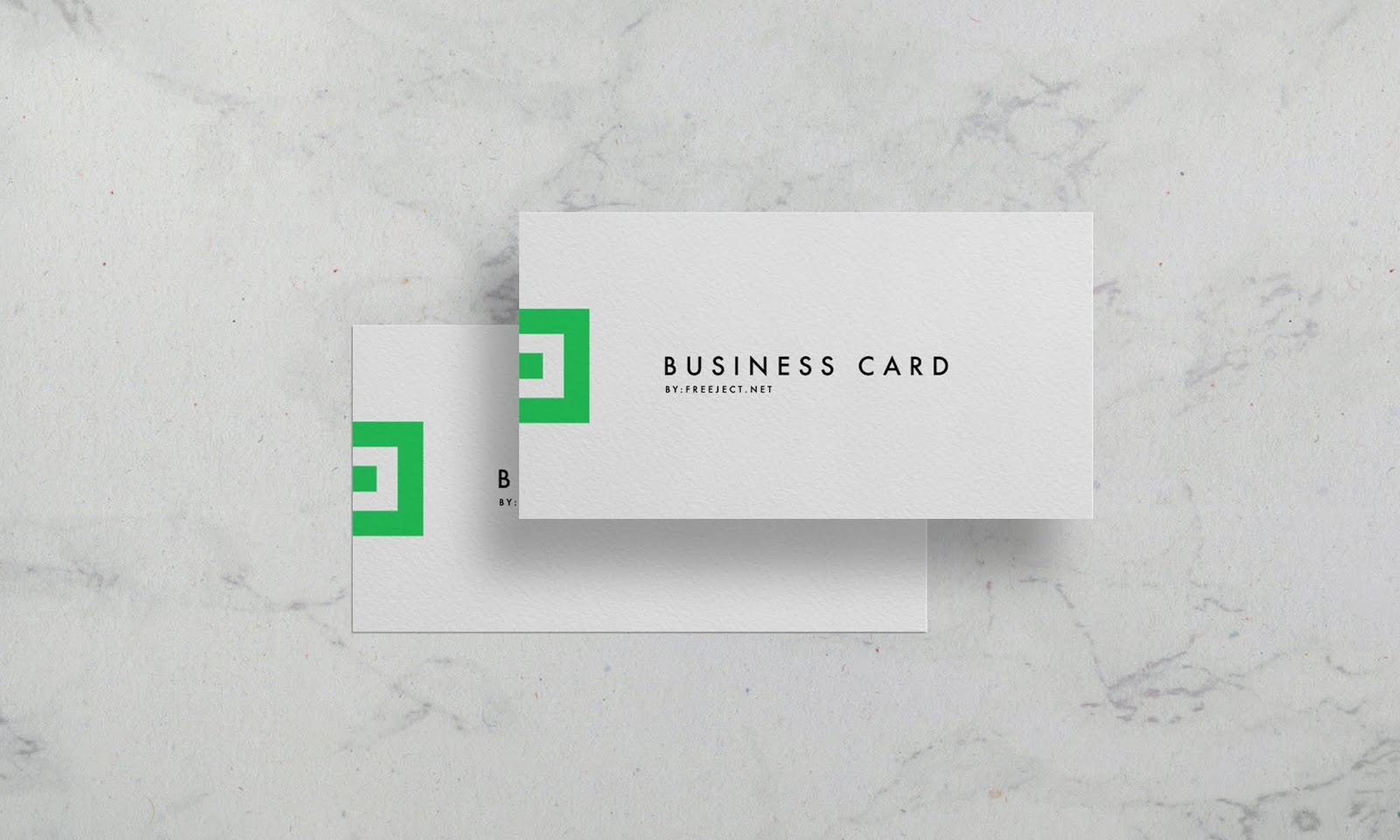 Natural Paper Texture Business Card MockUp Free