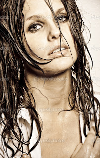 Long trendy wet look hair/hairstyles, latest, fashion, images, pictures, stylish