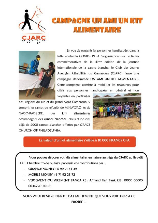 cjarc CJARC: Lancement de la campagne « UN AMI UN KIT ALIMENTAIRE »