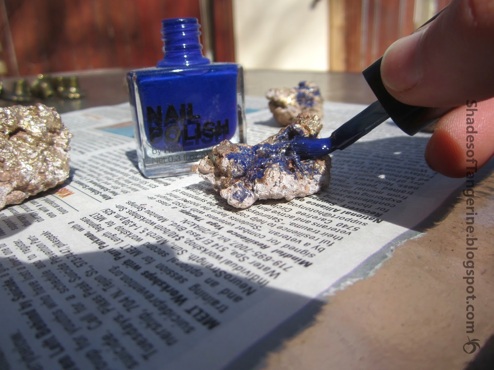 Shades Of Tangerine Faux Geode Knob DIY